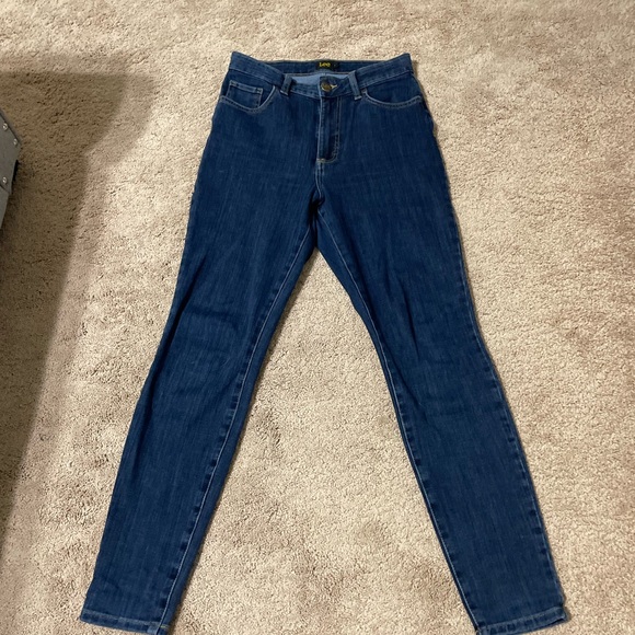 Lee Women's Dark Blue High Rise Jeans - Picture 2 of 10